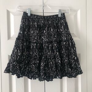 By Together Black and White Women's Pull-on Ruffle Skirt
